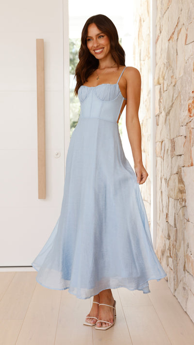 Load image into Gallery viewer, Rahima Maxi Dress - Blue - Billy J
