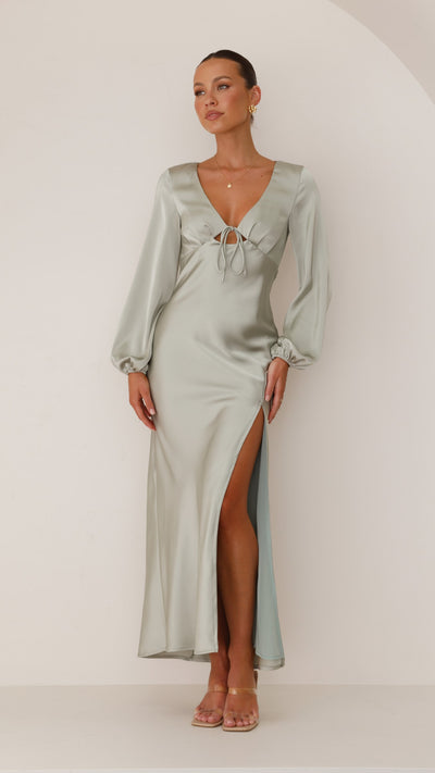 Load image into Gallery viewer, Brigitte Maxi Dress - Olive - Billy J
