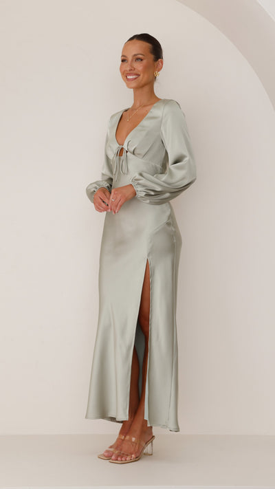 Load image into Gallery viewer, Brigitte Maxi Dress - Olive - Billy J
