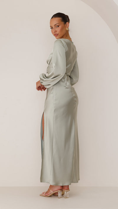 Load image into Gallery viewer, Brigitte Maxi Dress - Olive - Billy J
