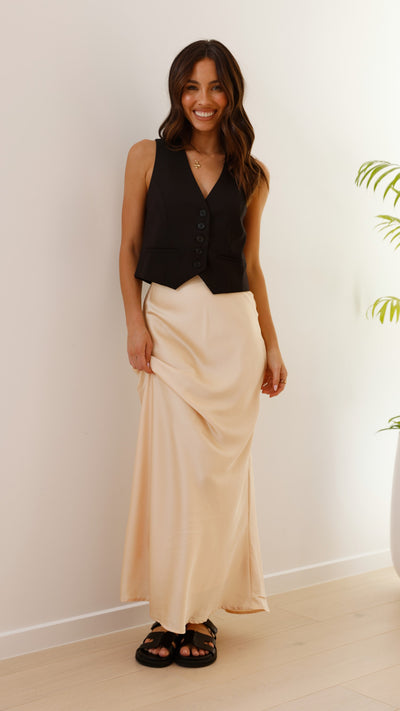 Load image into Gallery viewer, Maceo Maxi Skirt - Beige - Billy J
