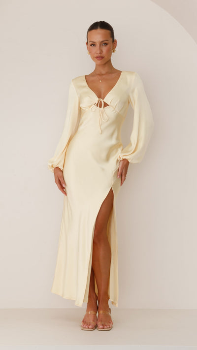 Load image into Gallery viewer, Brigitte Maxi Dress - Yellow - Billy J
