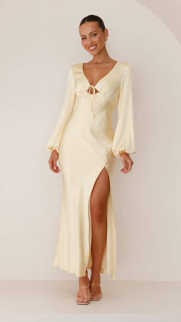 Brigitte Maxi Dress - Yellow - Billy J