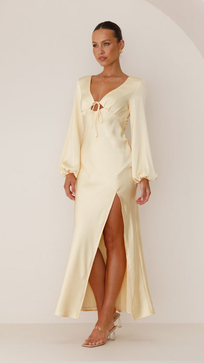 Load image into Gallery viewer, Brigitte Maxi Dress - Yellow - Billy J
