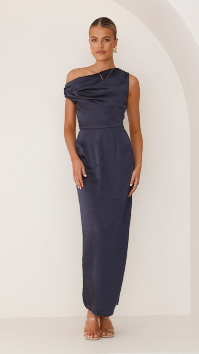 Load image into Gallery viewer, Harlowe Maxi Dress - Navy - Billy J
