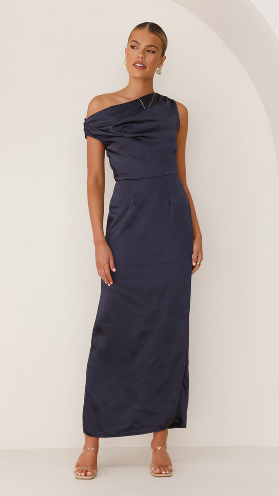 Harlowe Maxi Dress - Navy - Billy J