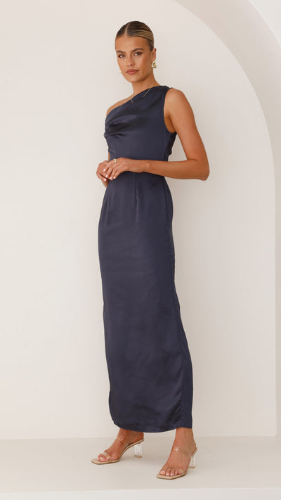 Load image into Gallery viewer, Harlowe Maxi Dress - Navy - Billy J
