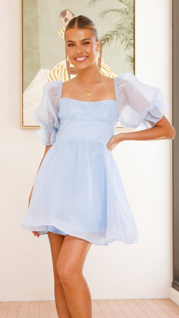 Lakeithia Mini Dress - Blue - Billy J