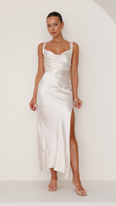 Load image into Gallery viewer, Zendaya Maxi Dress - Champagne - Billy J
