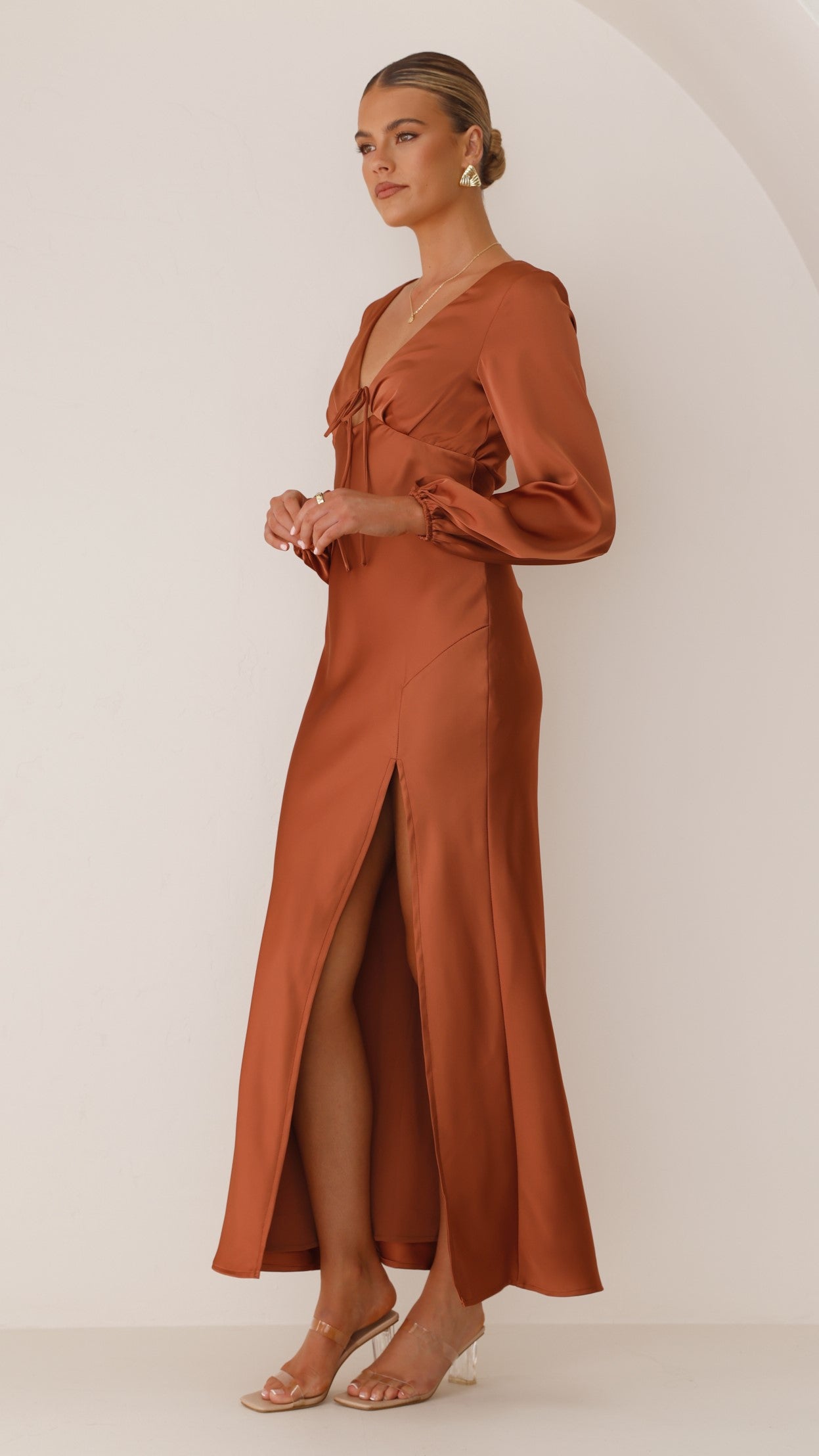 Brigitte Maxi Dress - Copper - Billy J