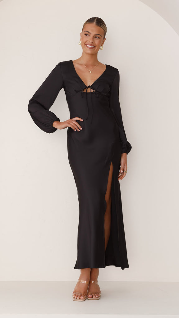 Brigitte Maxi Dress - Black - Billy J