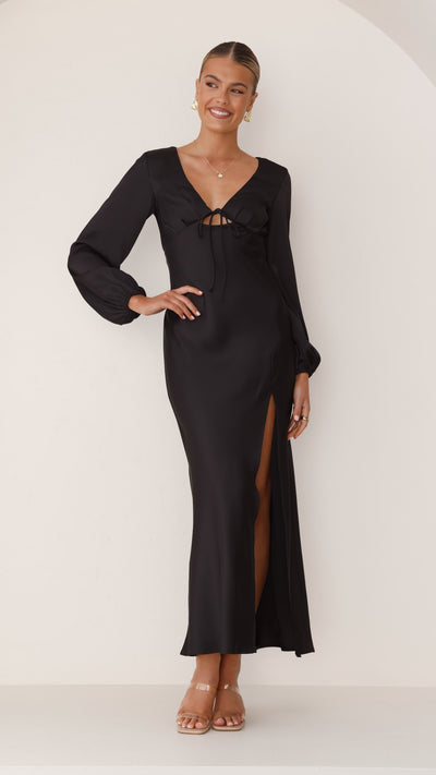 Load image into Gallery viewer, Brigitte Maxi Dress - Black - Billy J
