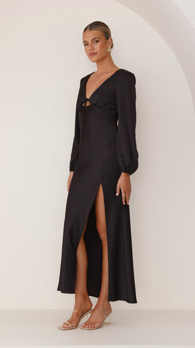 Load image into Gallery viewer, Brigitte Maxi Dress - Black - Billy J
