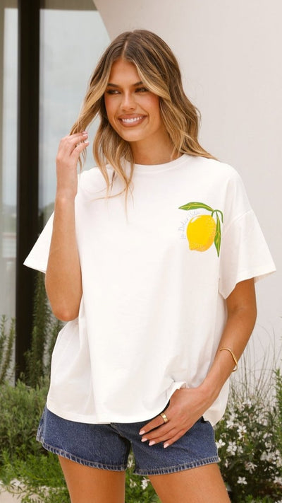 Load image into Gallery viewer, Limoncello Tee - White - Billy J
