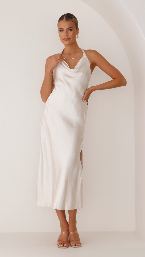 Sian Maxi Dress - Champagne - Billy J