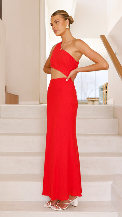 Load image into Gallery viewer, Abia Maxi Dress - Red - Billy J
