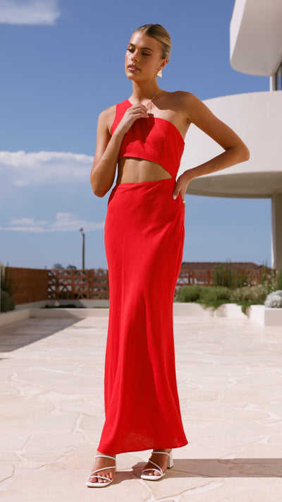 Load image into Gallery viewer, Abia Maxi Dress - Red - Billy J
