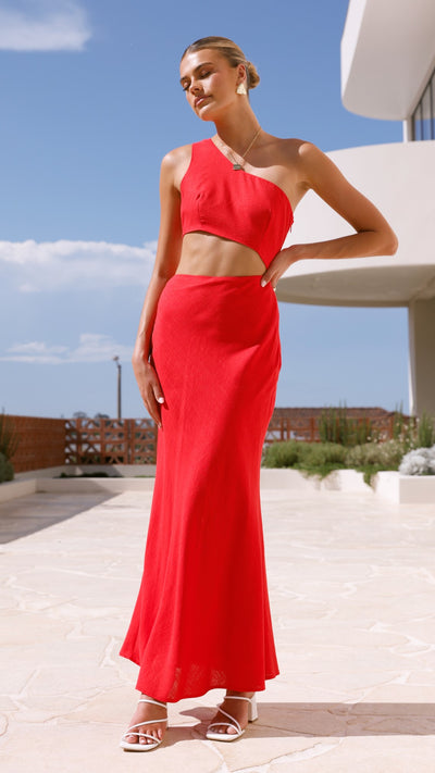 Load image into Gallery viewer, Abia Maxi Dress - Red - Billy J
