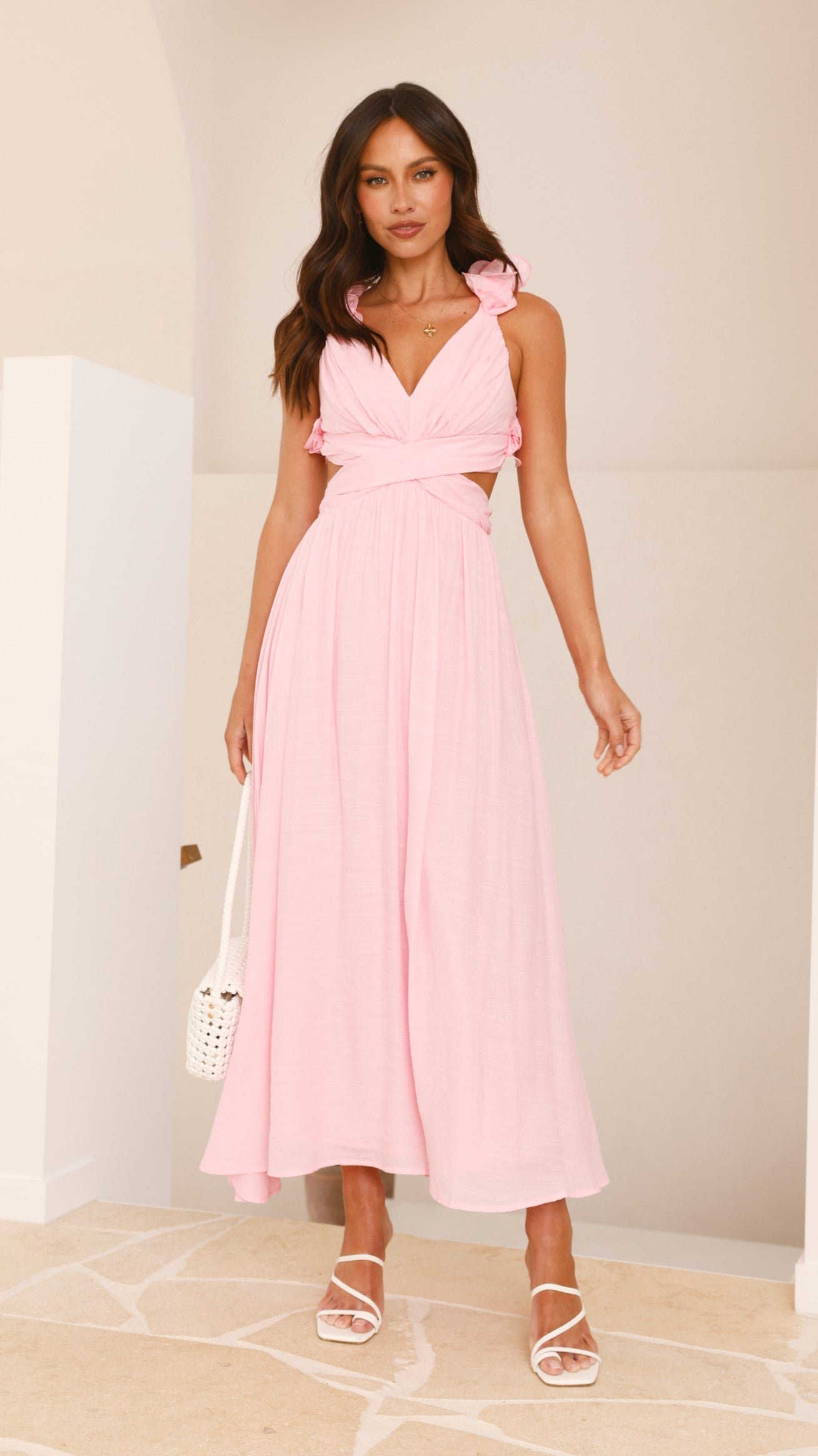 Galilhai Maxi Dress - Pink - Billy J