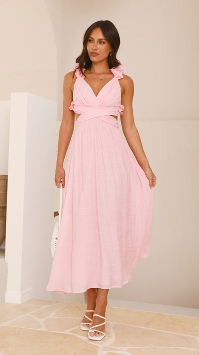 Load image into Gallery viewer, Galilhai Maxi Dress - Pink - Billy J
