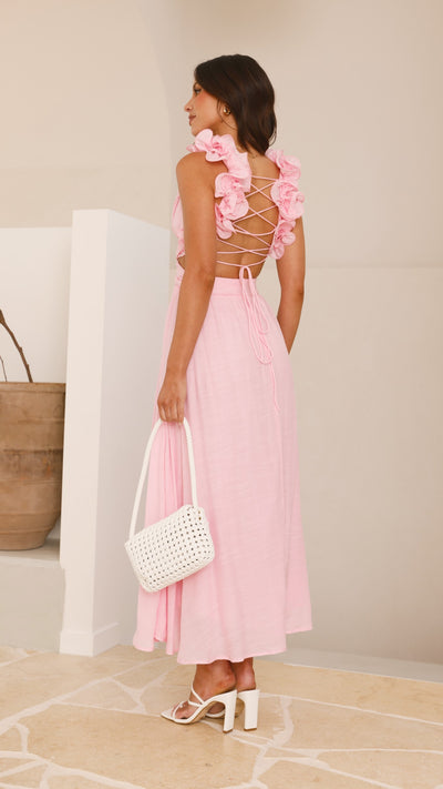 Load image into Gallery viewer, Galilhai Maxi Dress - Pink - Billy J
