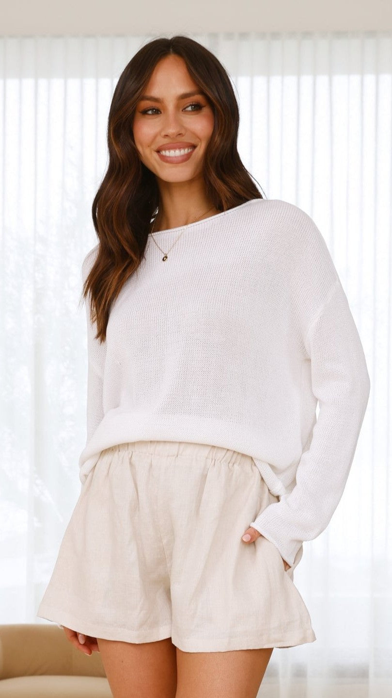 Lakoa Knit Top - White - Billy J