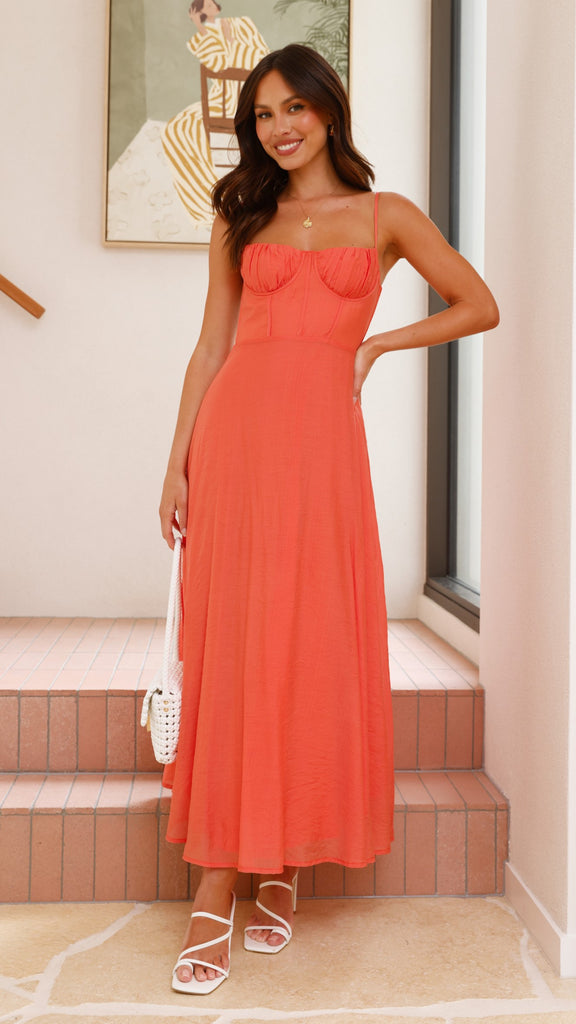 Rahima Maxi Dress - Watermelon - Billy J