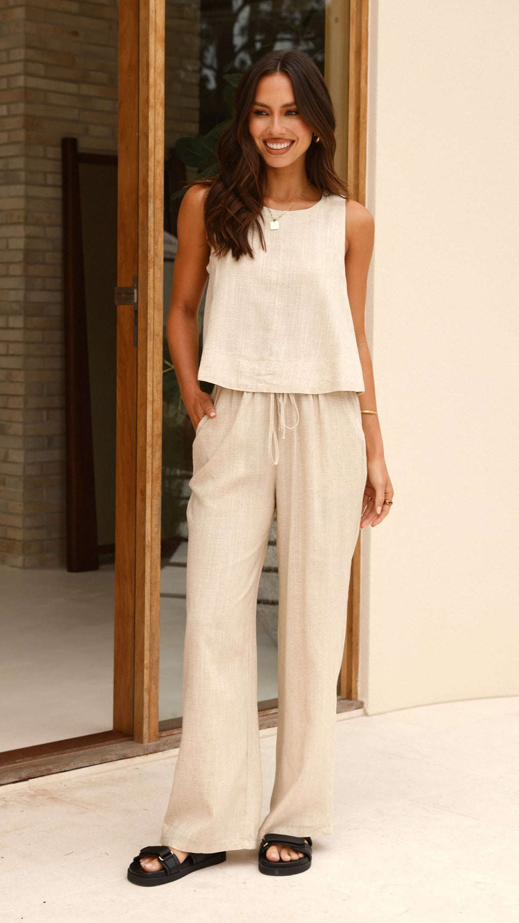 Valene Pants - Natural - Billy J