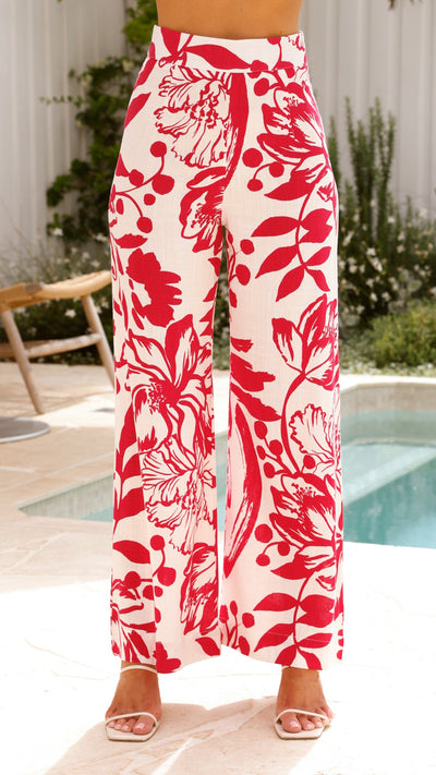 Load image into Gallery viewer, Scarlette Pants - Rosalind Print - Billy J
