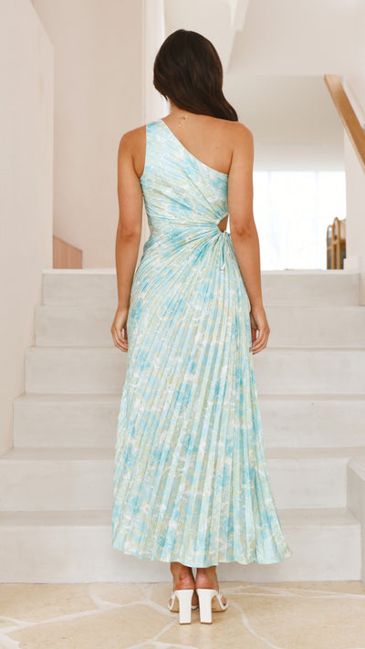 Load image into Gallery viewer, Laken Maxi Dress - Green Floral - Billy J
