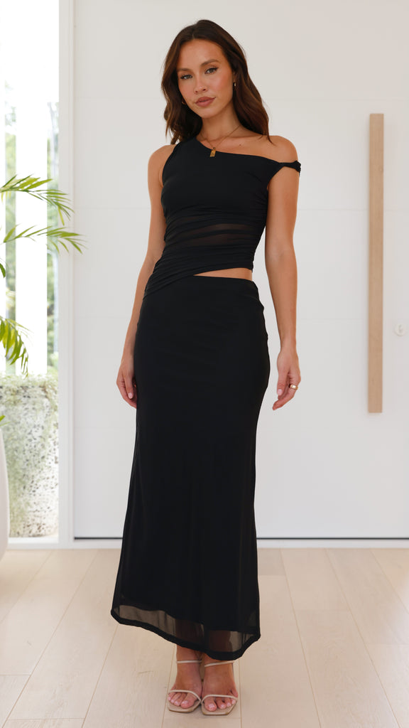 Iantha Maxi Dress - Black - Billy J