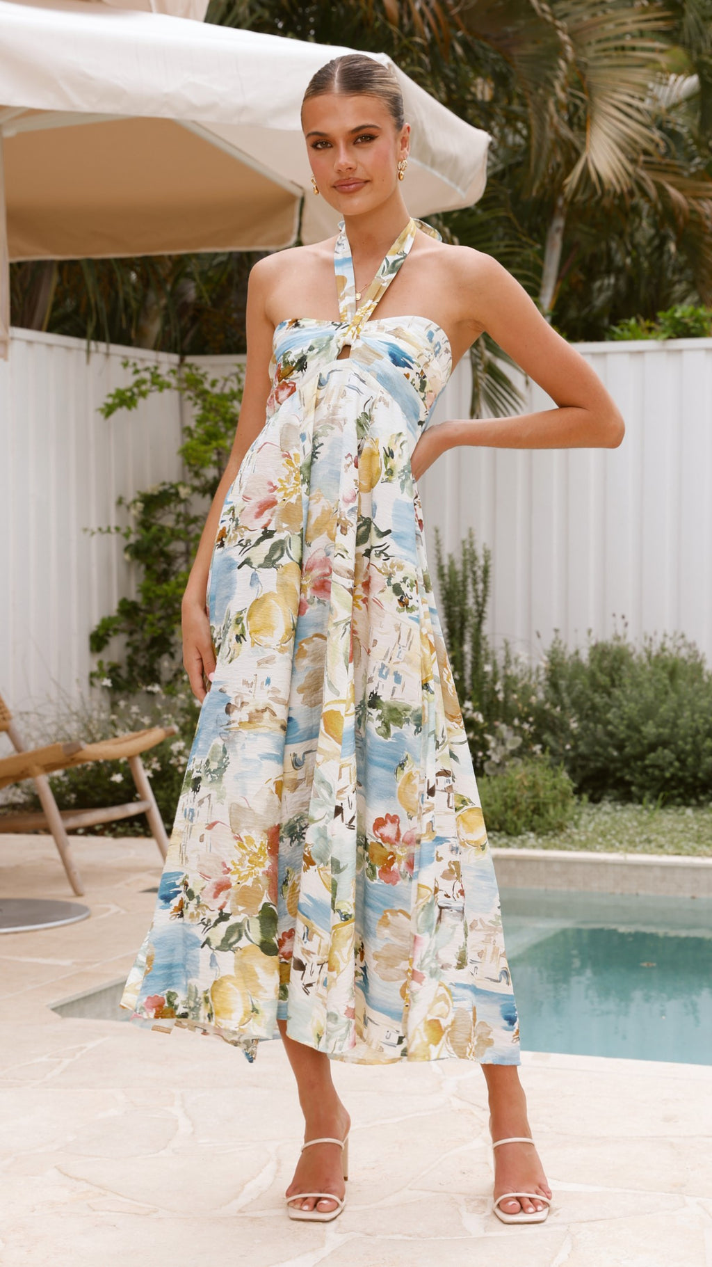 Nella Maxi Dress - Coastal Bliss - Billy J