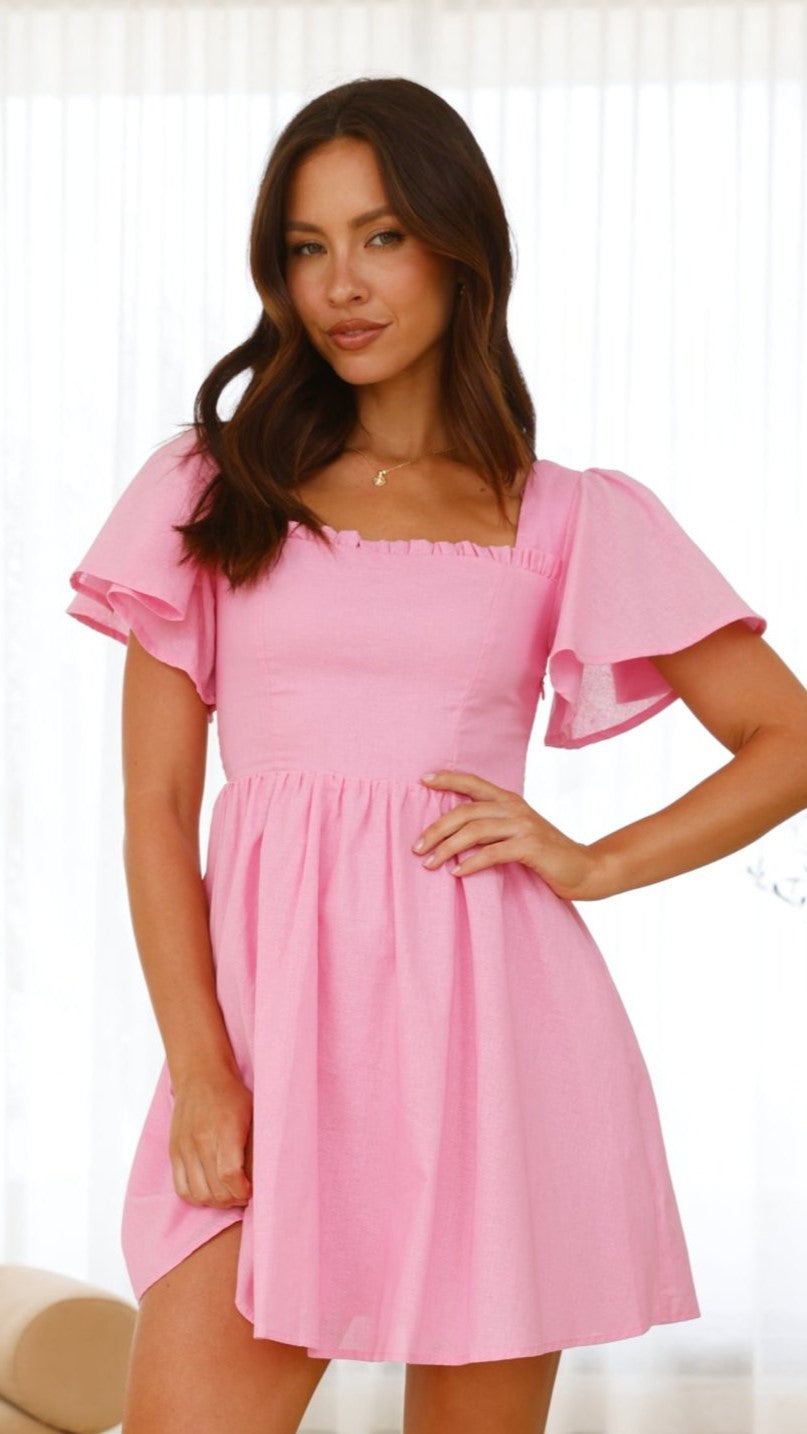 Pasha Mini Dress - Pink - Billy J