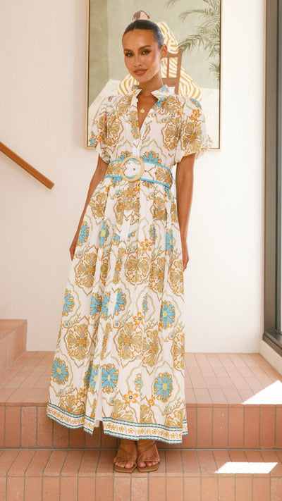 Load image into Gallery viewer, Parson Maxi Dress - Supernova Print - Billy J
