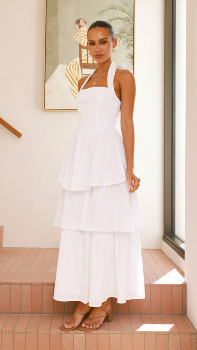 Load image into Gallery viewer, Danais Maxi Dress - White - Billy J
