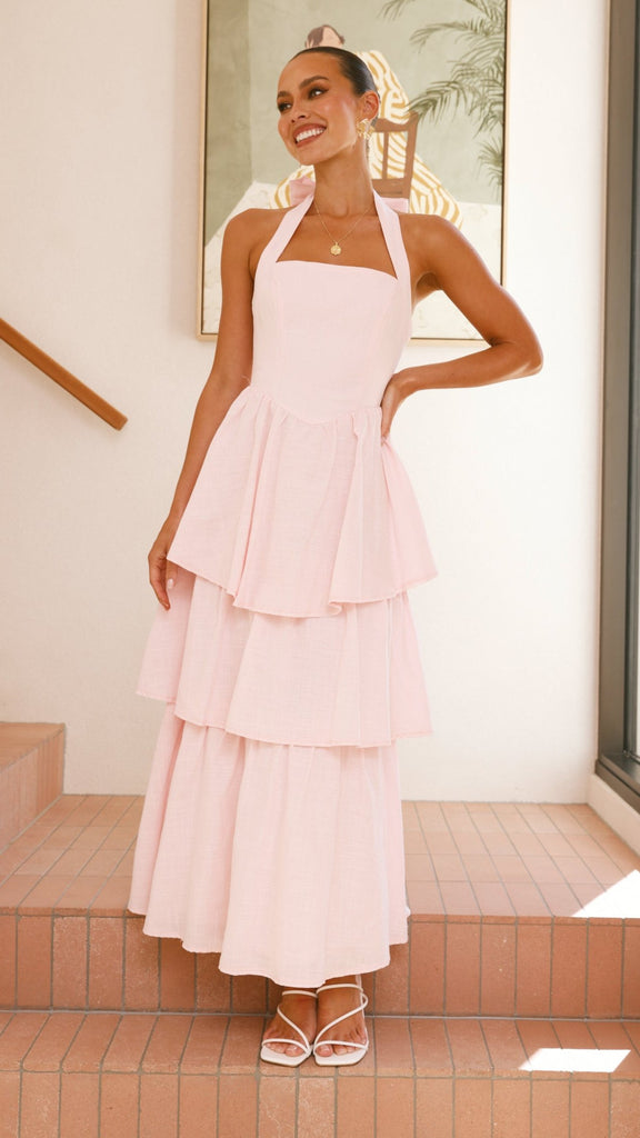 Danais Maxi Dress - Pink - Billy J