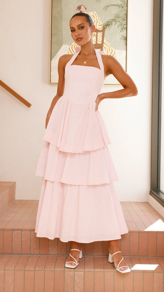 Danais Maxi Dress - Pink - Billy J