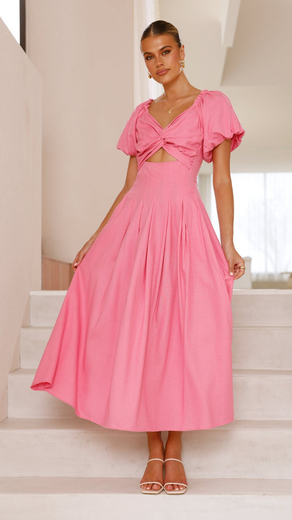 Christina Maxi Dress - Hot Pink - Billy J