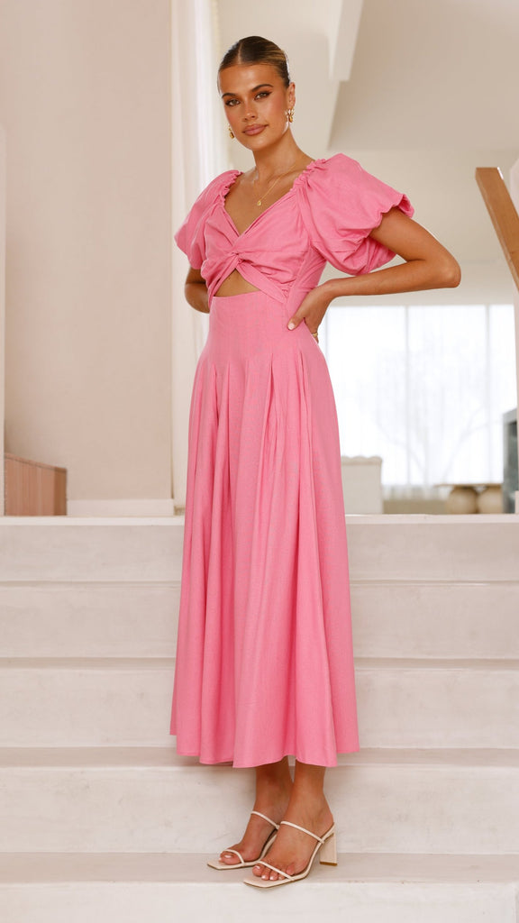 Christina Maxi Dress - Hot Pink - Billy J