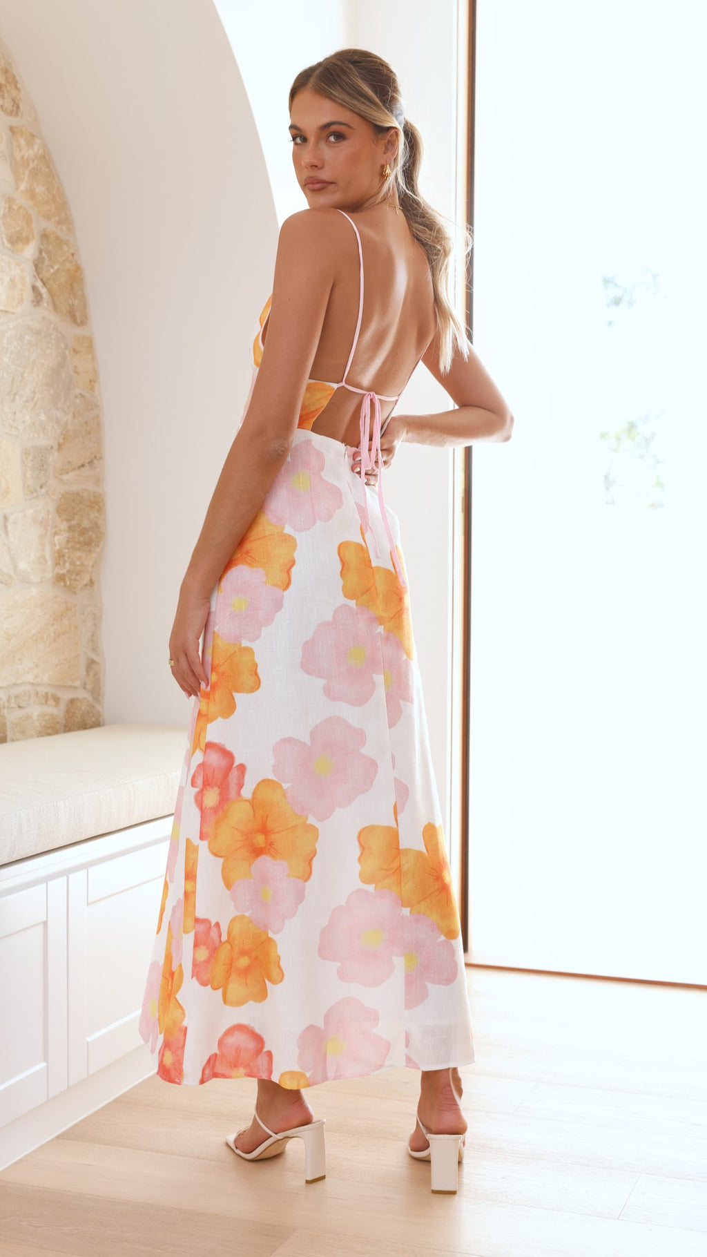 Fahri Maxi Dress - Pink Floral - Billy J