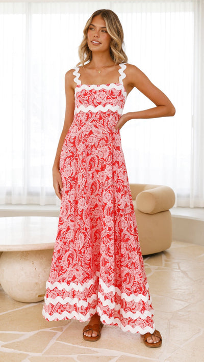 Load image into Gallery viewer, Eaton Maxi Dress - Paisley Print - Billy J
