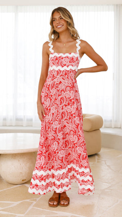 Load image into Gallery viewer, Eaton Maxi Dress - Paisley Print - Billy J
