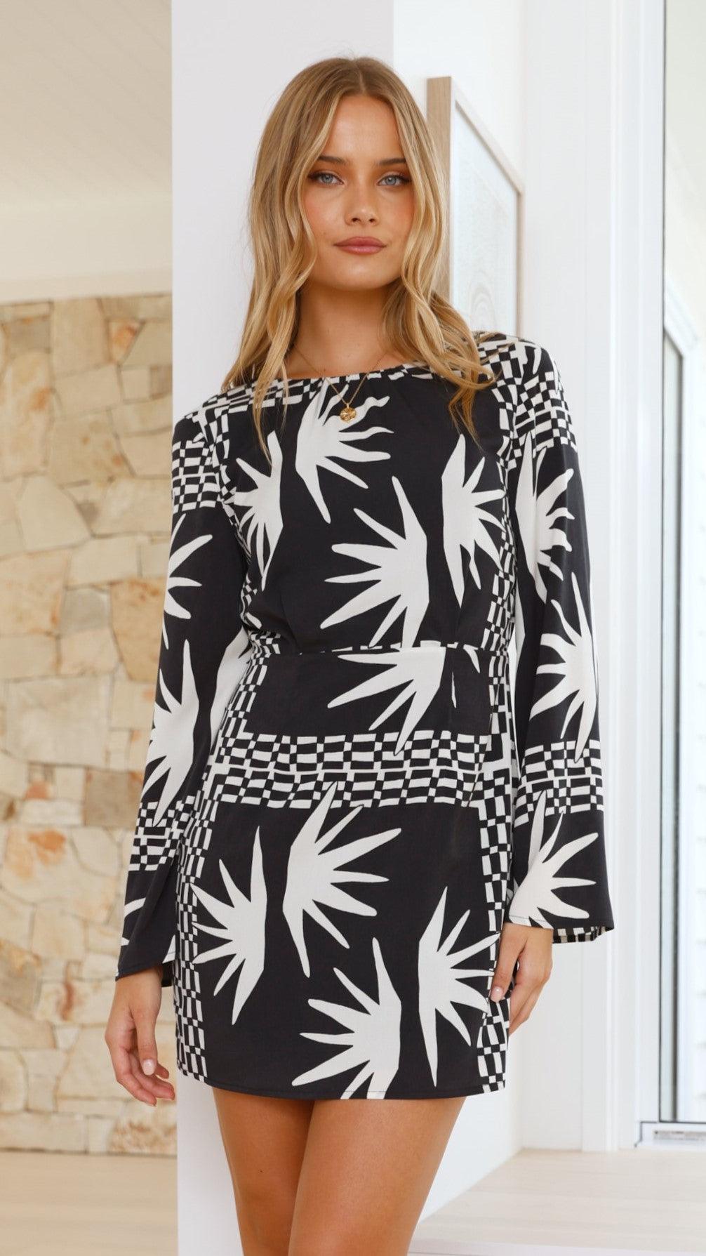 Carinna Mini Dress - Kahlo Print - Billy J