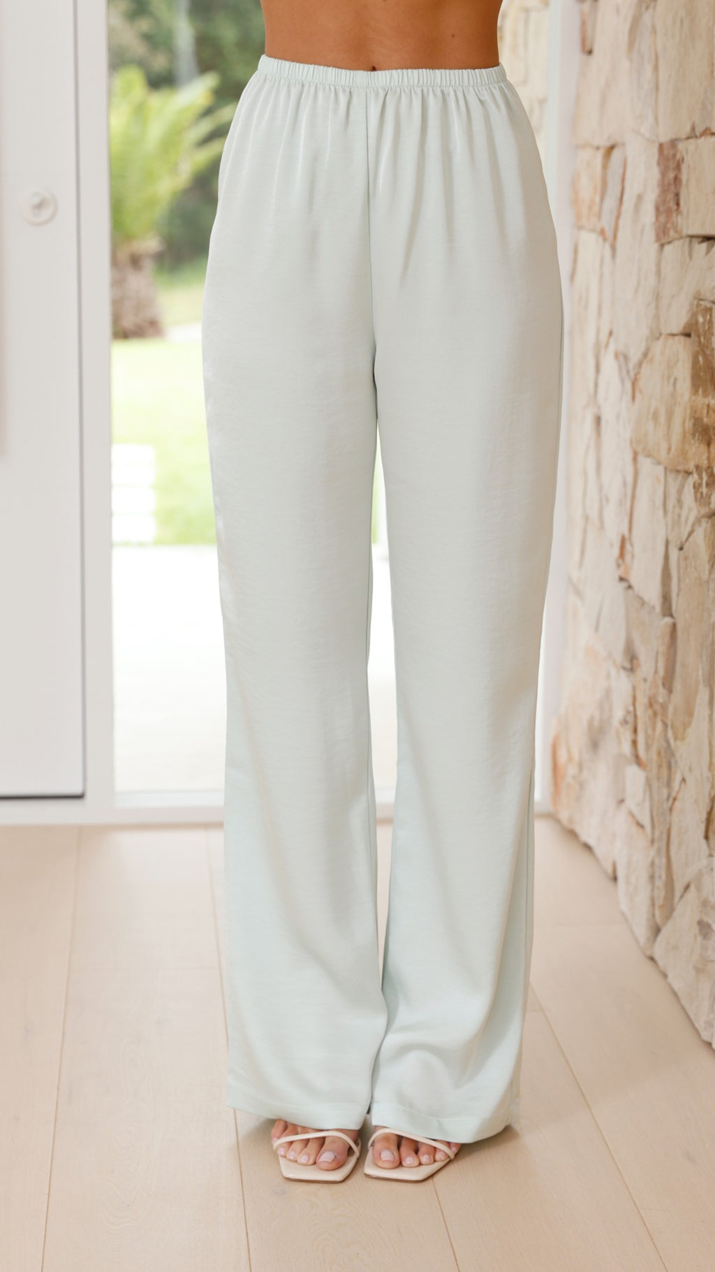 Imogen Button Pants - Seafoam - Billy J