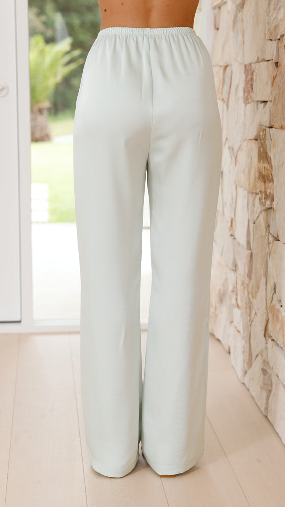 Imogen Button Pants - Seafoam - Billy J