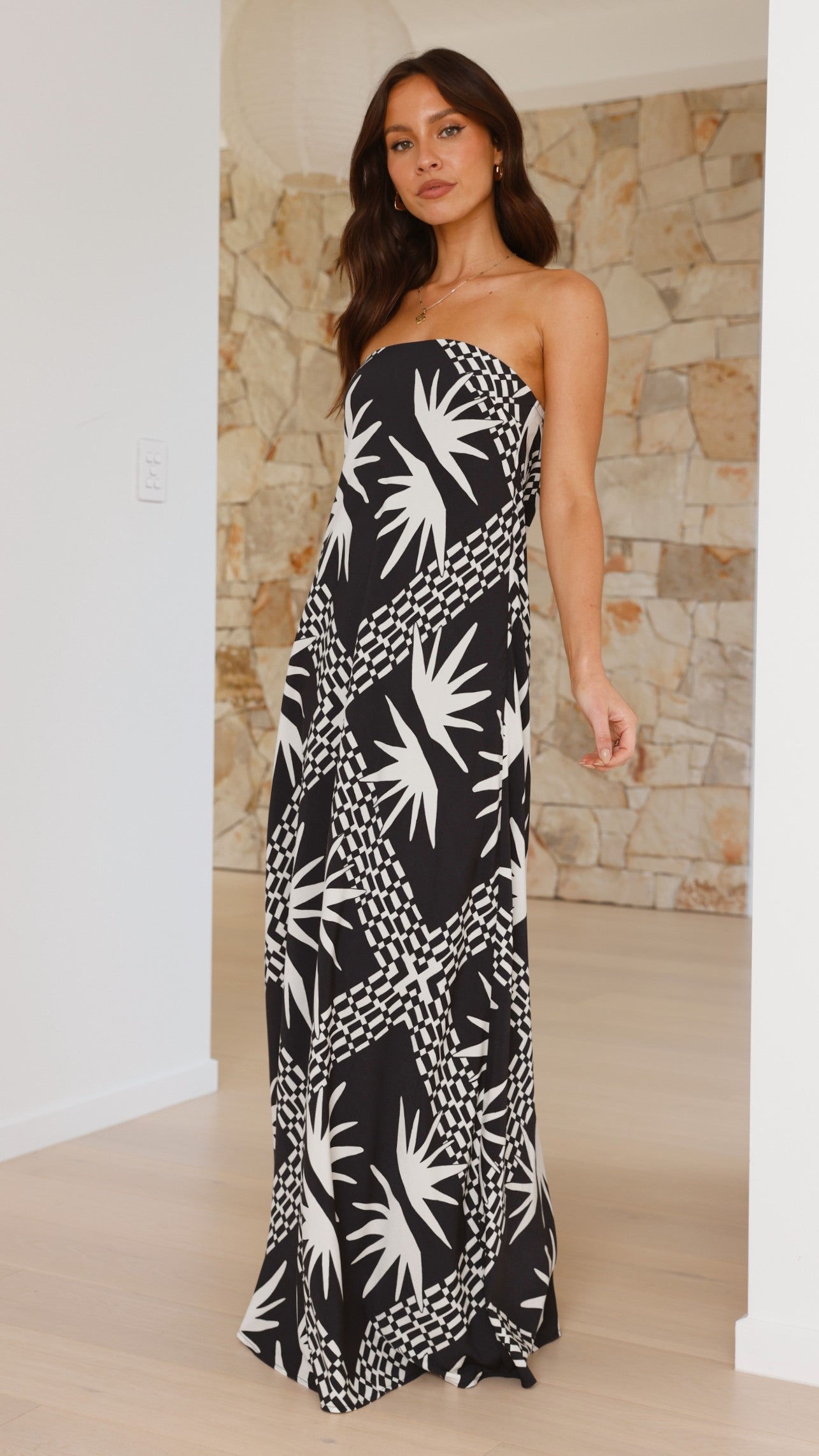 Nadja Maxi Dress - Kahlo Print - Billy J