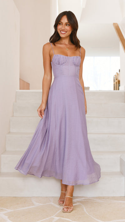 Load image into Gallery viewer, Rahima Maxi Dress - Lilac - Billy J
