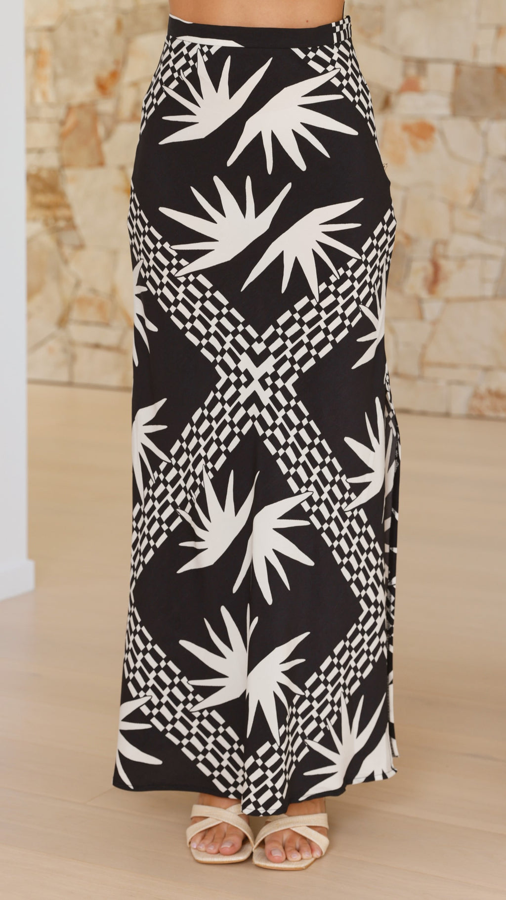 Minid Maxi Skirt - Kahlo Print - Billy J