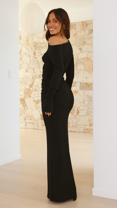 Load image into Gallery viewer, Reyna Maxi Dress - Black - Billy J
