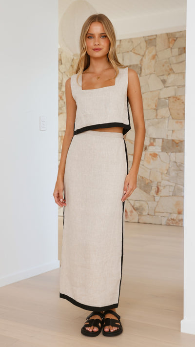 Load image into Gallery viewer, Arlette Maxi Skirt - Natural - Billy J
